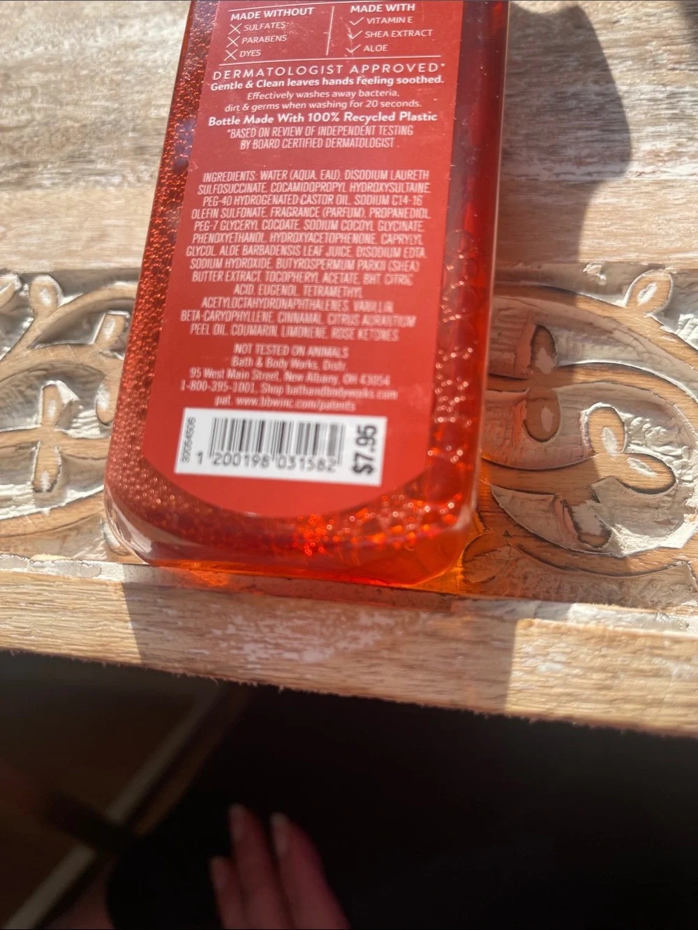 Bath & Body Works Pumpkin Apple Foaming Hand Soap - Red and Cream